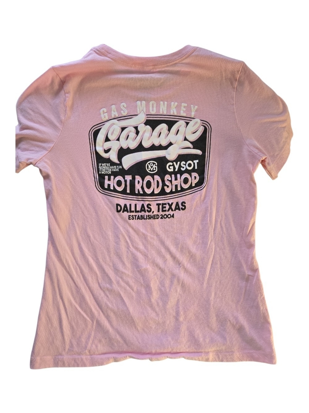 Gas Monkey Garage Hot Rod Shop Pink Tee